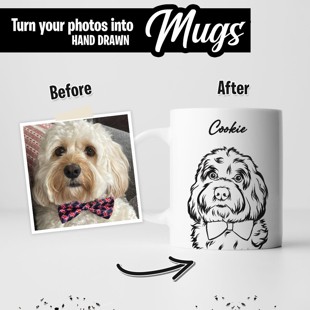 Personalized Pet Sketch Mug - Personalized Memories