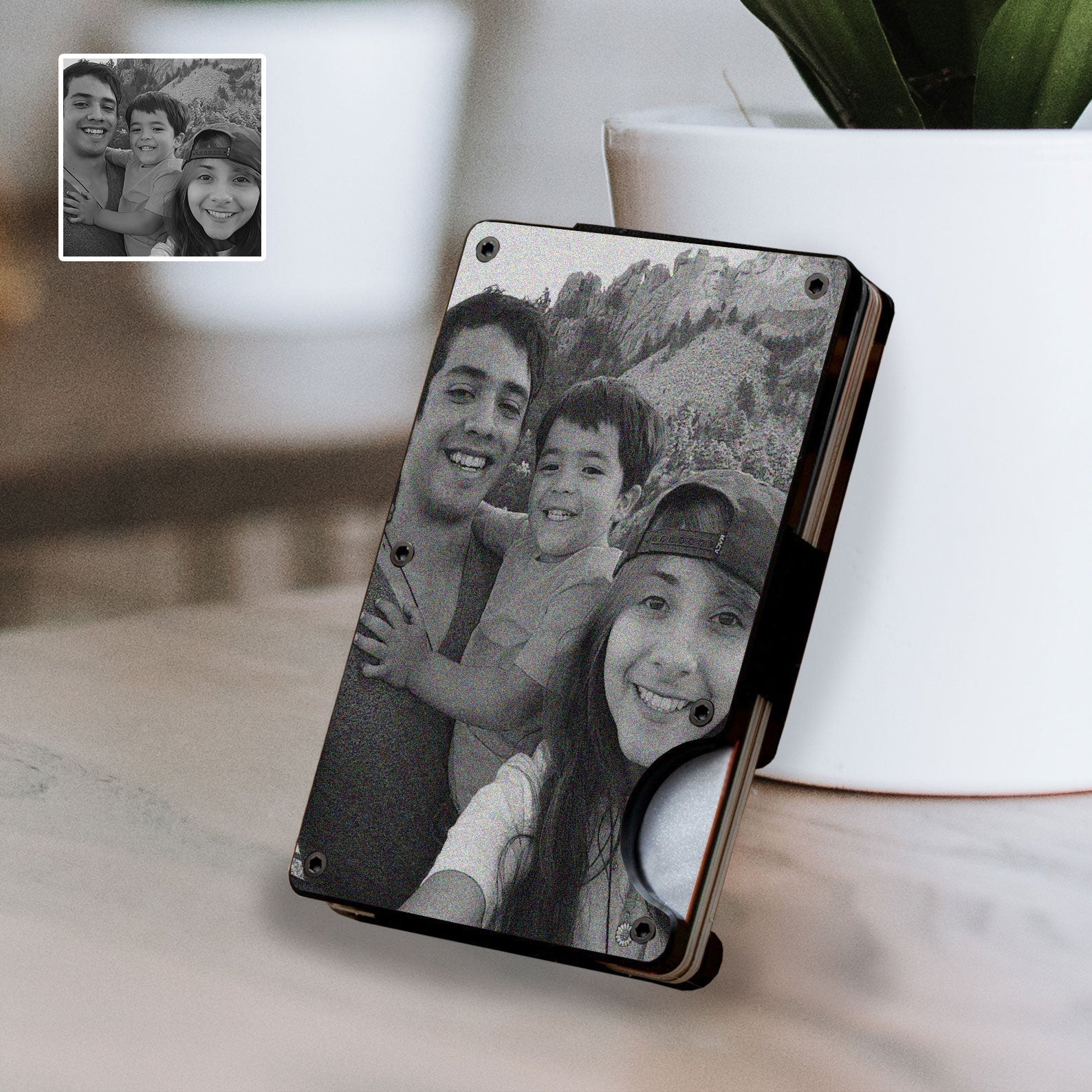 Personalized Photo Minimalist Wallet - Personalized Memories