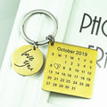 Personalized Save the Date Calendar Keychain - Personalized Memories