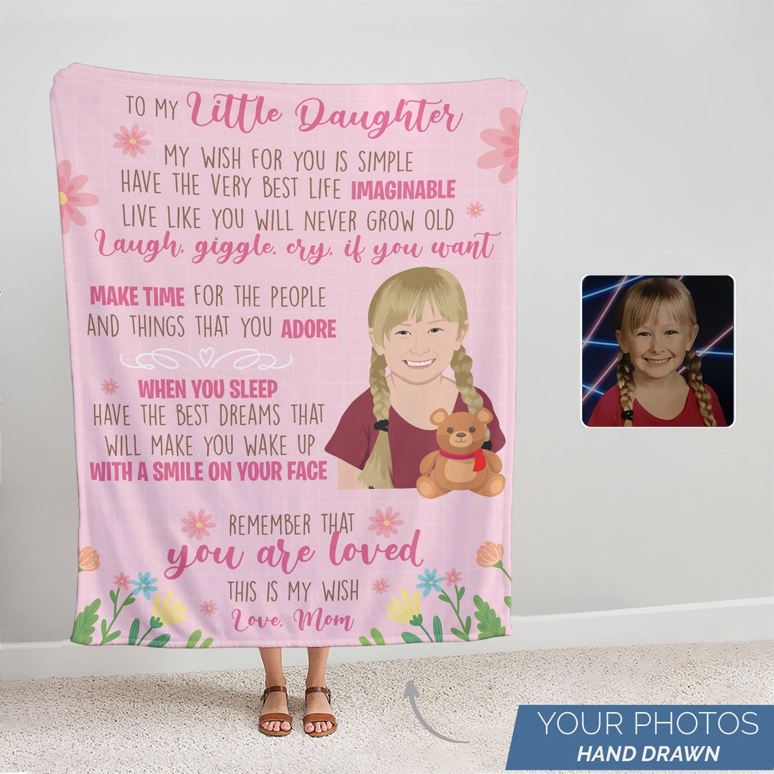 Personalized To My Daughter Blanket From Mom - Personalized Memories