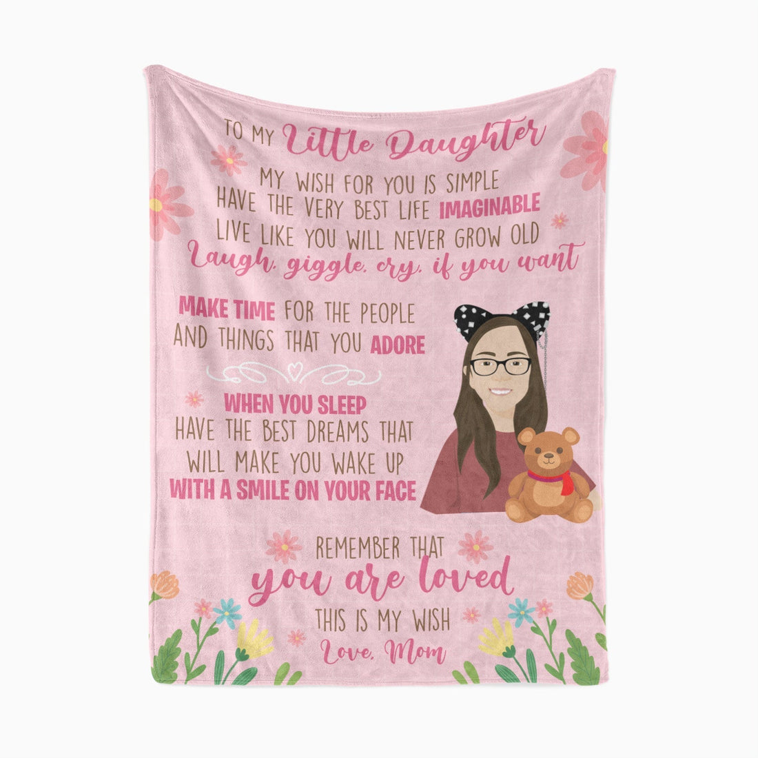 Personalized To My Daughter Blanket From Mom - Personalized Memories