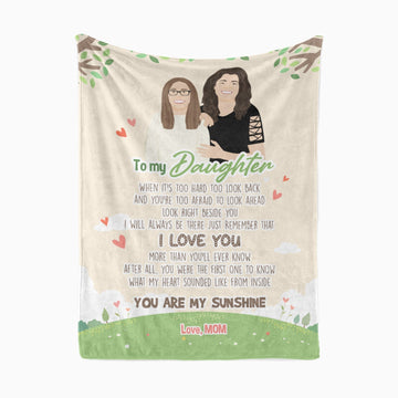 Personalized To My Daughter Blanket Love Mom - Personalized Memories