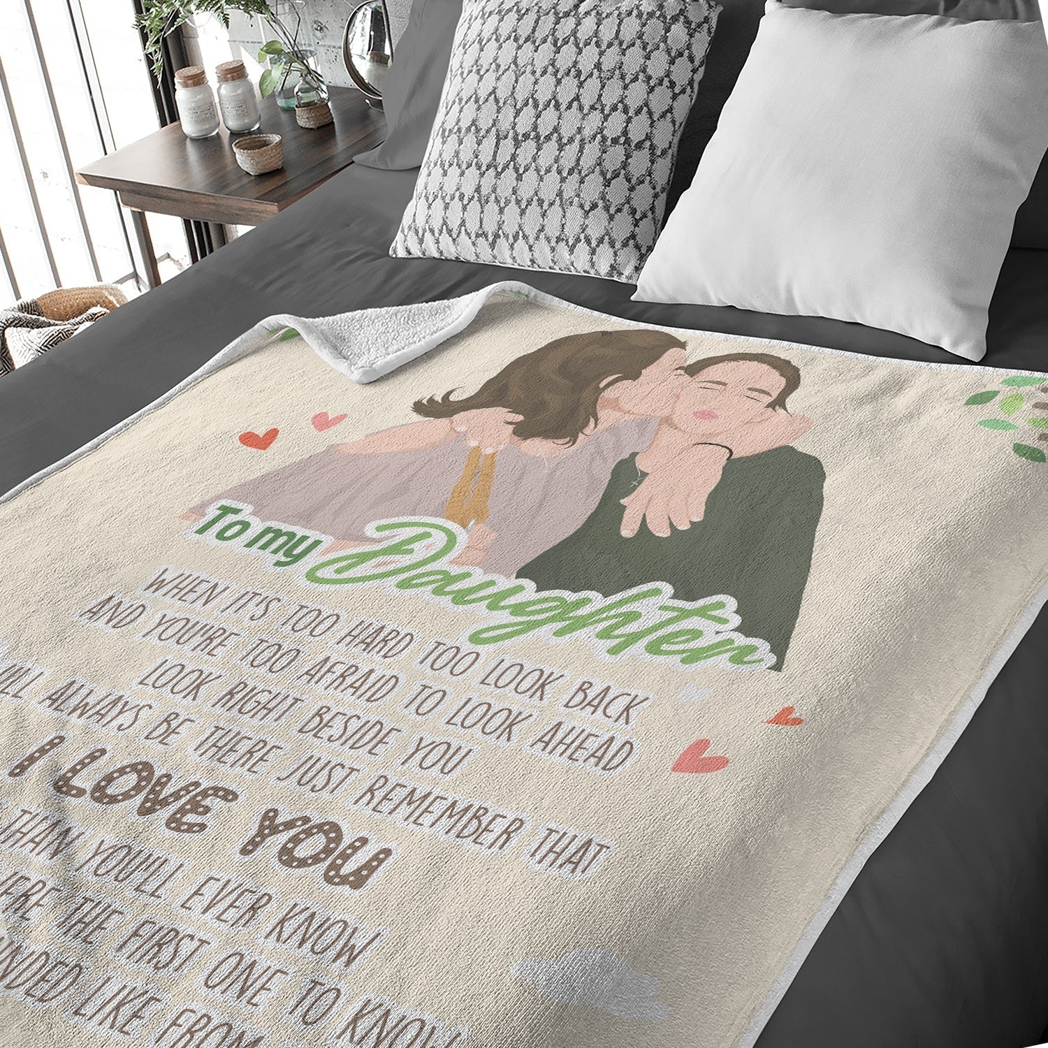 Personalized To My Daughter Blanket Love Mom - Personalized Memories