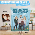 Personalized We Love You Dad Blanket - Personalized Memories