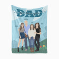 Personalized We Love You Dad Blanket - Personalized Memories