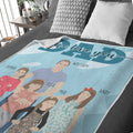 Personalized We Love You Dad Blanket - Personalized Memories